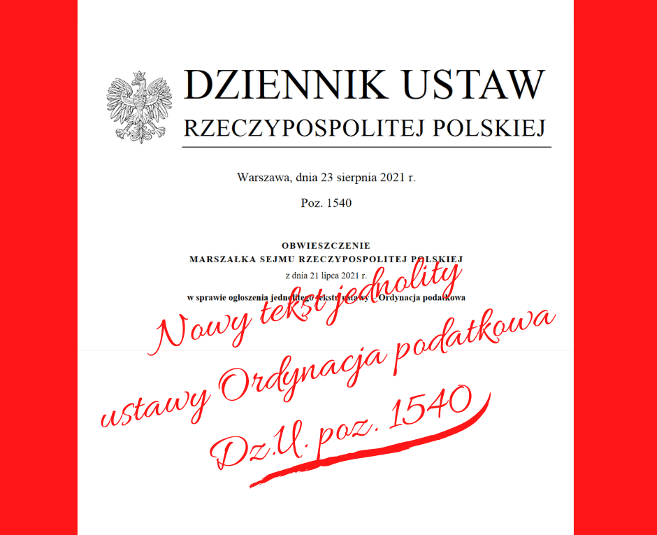 tekst jednolity Archives Podatkowy Referat